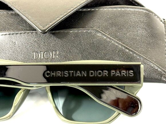 Christian Dior Inside Out 2 Black Olive Green Sunglasses Case Italy Minimalist main image 9
